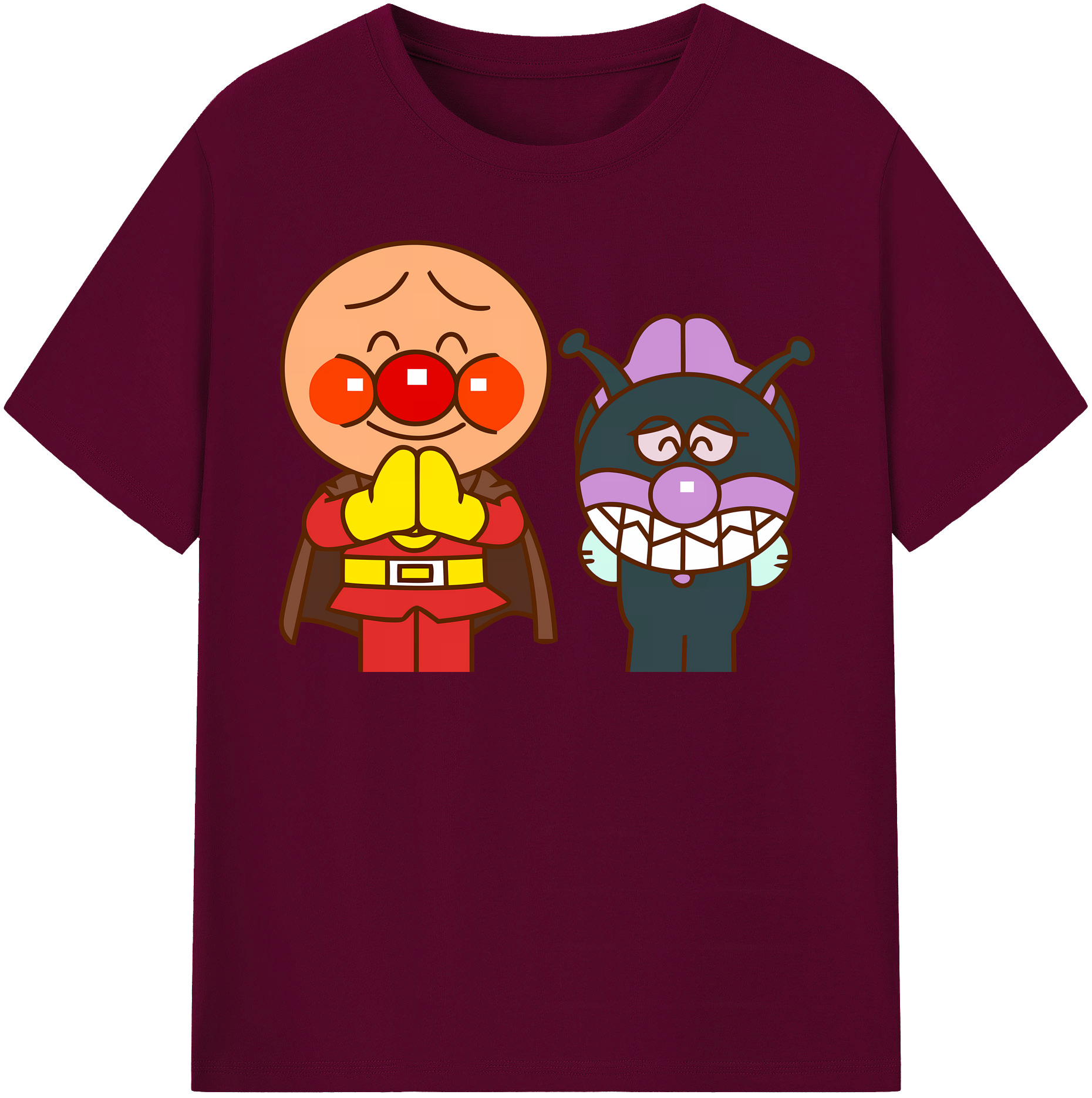 （画像用） アンパンマン Anpanman レディースカジュアルプリントTシャツ（綿100％）